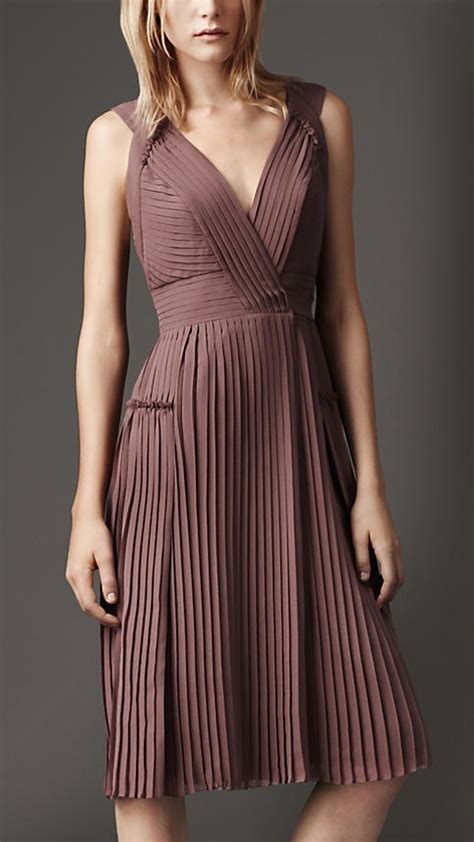 does burberry make wedding dresses|Burberry pleated neck franny dress.